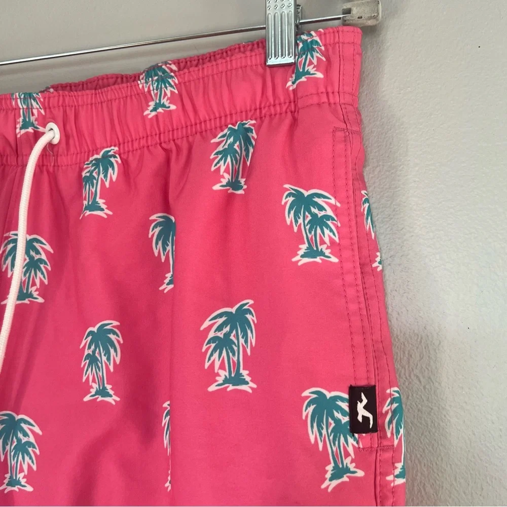 Hollister palm print stretch men swim shorts size‎ L